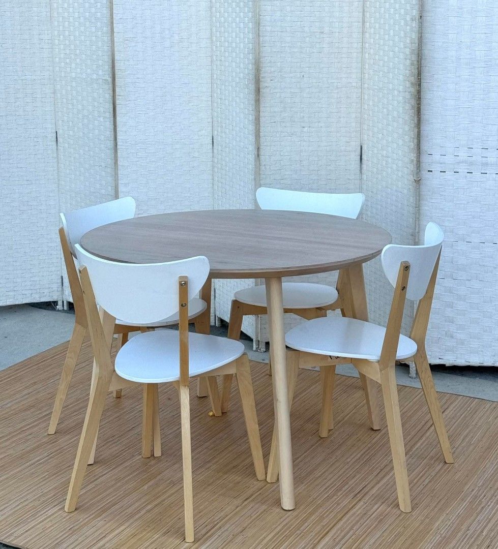 JAPAN SURPLUS IKEA LISABO ROUND DINING SET IN GOOD CONDITION (Category: Tables & Sets) located in Manila. Submitted by jonathan0010 (Listing ID 1468248511, Image 3). Description: JAPAN SURPLUS IKEA LISABO ROUND DINING SET IN GOOD CONDITION SIZE: 18H x 15L x 16.5W inches 29.5H x 41.5D.