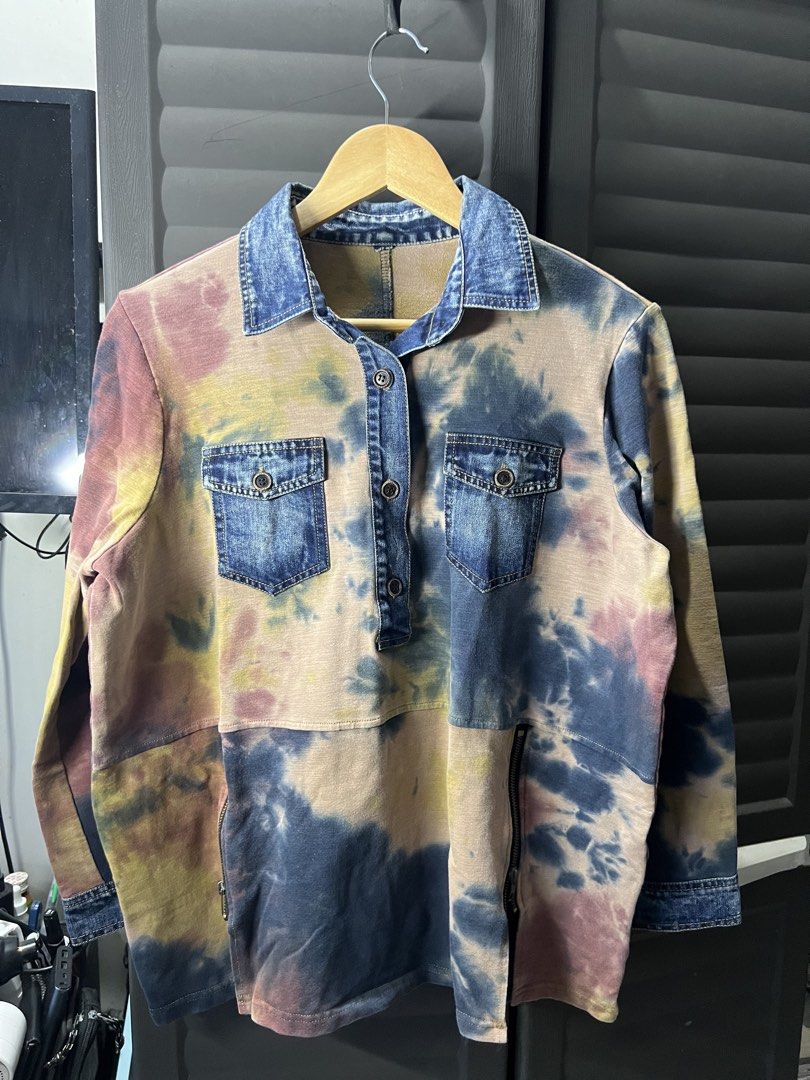 Japanese Style Denim Accent Polo (Category: Tshirts & Polo Shirts ) located in Angono. Submitted by odd.fitt (Listing ID 1468098838, Image 1). Description: Medium 22W 25L No issue .
