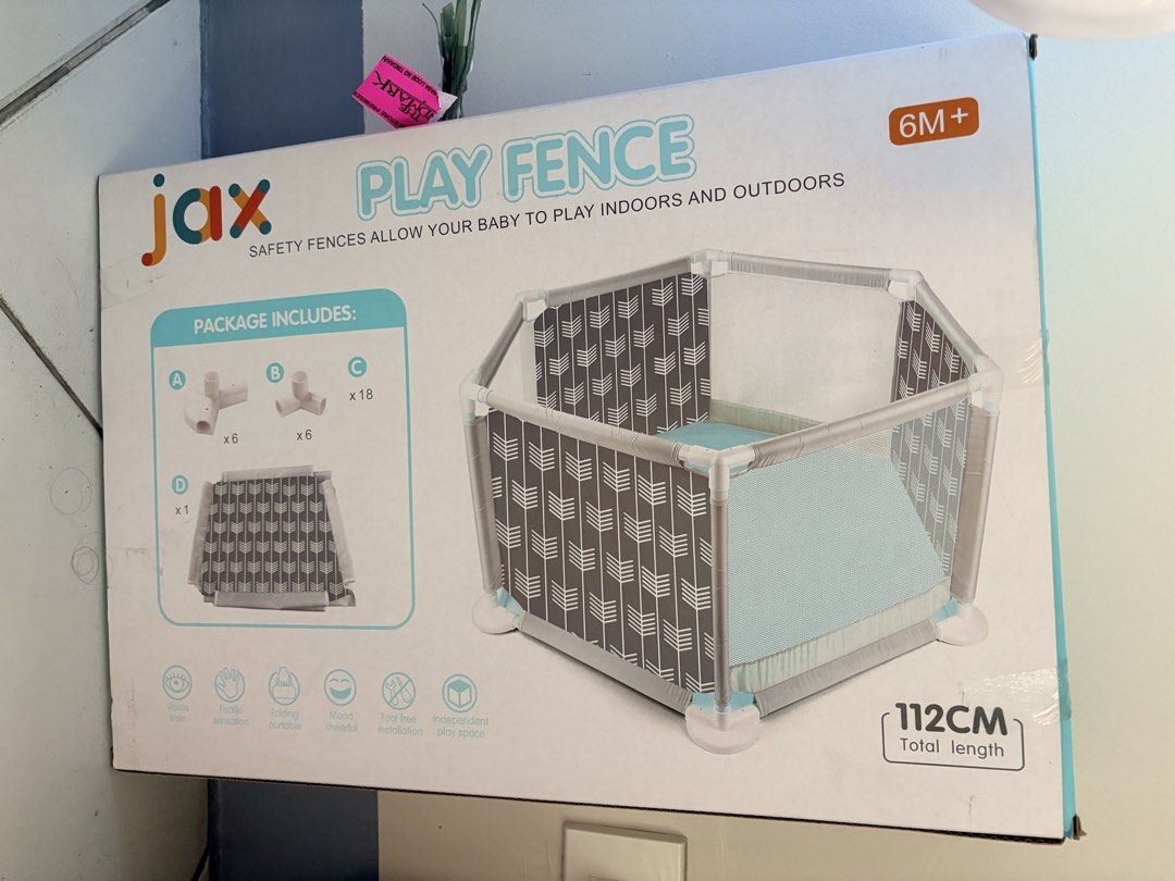 JAX PLAY PEN / FENCE (Category: Infant Playtime) located in Pasig City. Submitted by haarrlyn (Listing ID 1468103187, Image 2). Description: RFS: my baby didn’t like it Bought in Landmark last August .