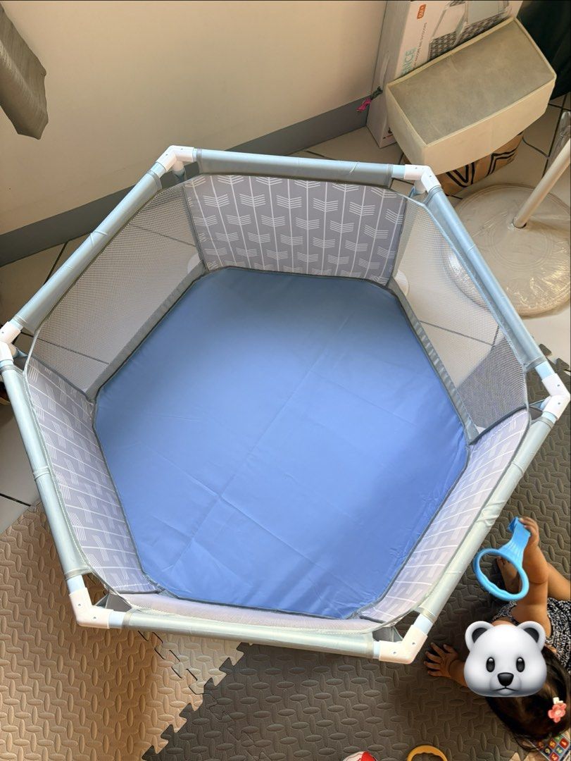 JAX PLAY PEN / FENCE (Category: Infant Playtime) located in Pasig City. Submitted by haarrlyn (Listing ID 1468103187, Image 1). Description: RFS: my baby didn’t like it Bought in Landmark last August .