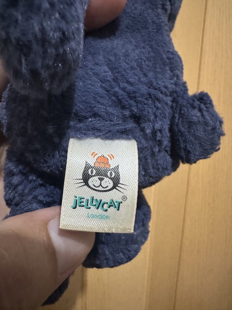 Jellycat Starlight Bunny Plush Toy rare (Category: Plushies & Soft Toys) located in Manila. Submitted by naixor_thrift (Listing ID 1468087253, Image 2). Description: - Authentic Jellycat Starlight Bunny in navy blue - Adorable star print on both floppy ears - Ultra-soft velvety fur with bean filling for a nice, weighted feel - Original tag still attached - Safe and suitable for newborns (from birth) - Clean, well-maintained, and ready to ship.