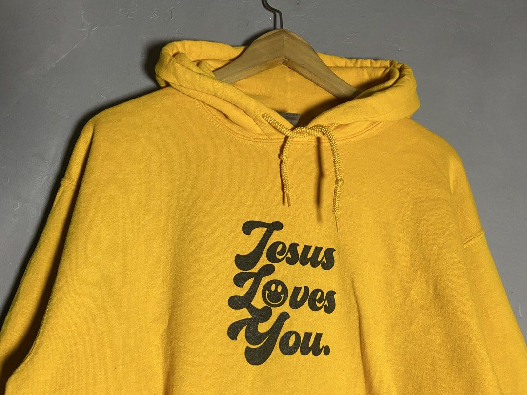 Jesus Loves You (Category: Hoodies) located in Cabuyao City. Submitted by chukz_x (Listing ID 1468255813, Image 2). Description: Jesus Loves You Size : Medium Dimes : 22W 26L Condition : Excellent Issue : paint Price : 400 📍READY TO WEAR 📍Cabuyao Laguna .