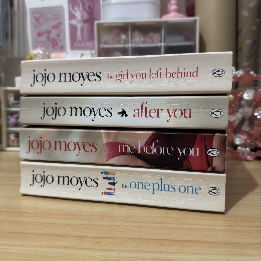 Jojo Moyes Me Before You Book Bundle (Category: Storybooks) located in Baler. Submitted by justmeacyy (Listing ID 1468108768, Image 1). Description: Bundle Set Novels of Jojo Moyes - The Girl You Left Behind - The One Plus One - Me Before You and After You Last Price is ₱650 - all authentic UK copies! Paperback video here: https://drive.google.com/drive/folders/11-KDAL5ClpkBFpKCwfCq2i9cnbmsr1Q5 .