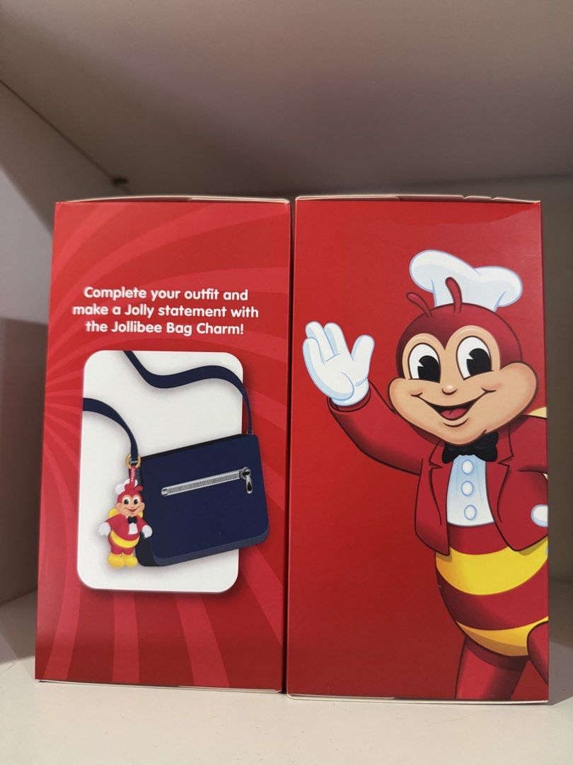 Jollibee Bag Charm Official Merchandise (Category: Character Goods) located in Manila. Submitted by yunopabili (Listing ID 1468281853, Image 2). Description: - 100% Authentic Jollibee merchandise - Features the iconic mascot in his signature red suit and chef hat - Comes in the original red branded box (unopened/brand new) - Perfect accessory for backpacks, handbags, and tote bags For shipping only same day delivery or through j&t .