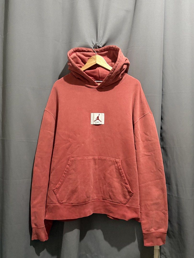 Jordan Flight Hoodie Acid Red (Category: Coats, Jackets and Outerwear) located in Santo Tomas. Submitted by miguelhussle (Listing ID 1468059661, Image 1). Description: - Brand: Jordan Flight - Color: Acid Red - Size: 3XL (Standard fit silhouette) -28 L x 25 W - Design: Large embroidered back graphic with Nike and Jumpman logo, plus a smaller stitched chest patch - Features: Front kangaroo pocket, ribbed cuffs and hem - Origin: Made in China.