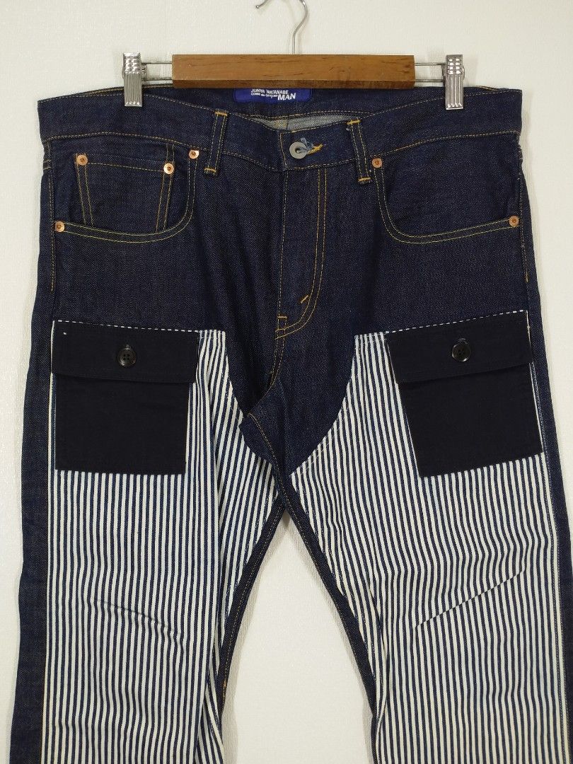 JUNYA WATANABE DENIM PANTS (Category: Jeans) located in Baguio. Submitted by dansteals (Listing ID 1468099890, Image 3). Description: JUNYA WATANABE COMME DES GARCONS MAN DENIM PANTS WAIST: 36 LENGTH: 35 LEG OPENING: 8 EXCELLENT CONDITION.