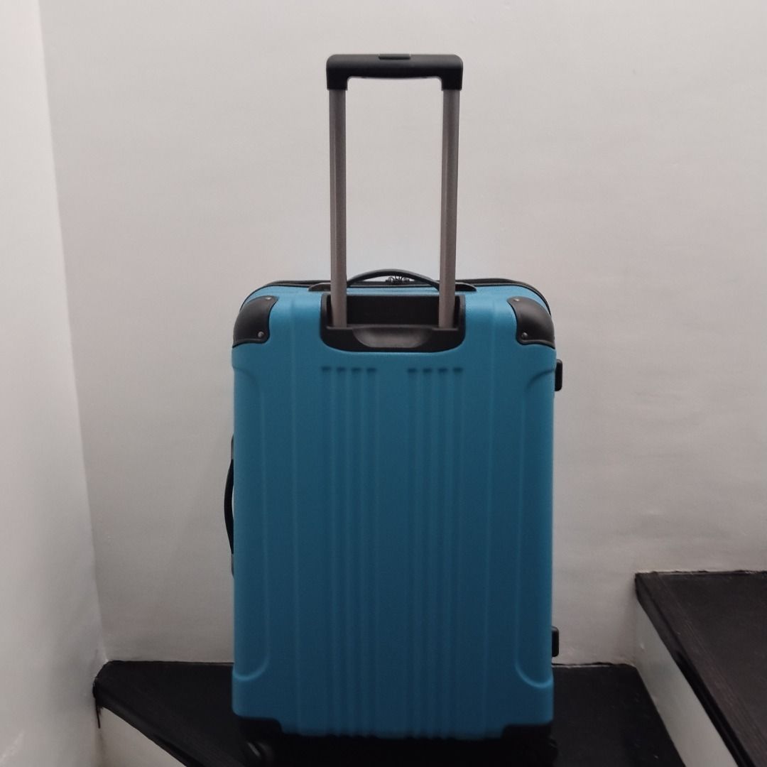 Kenneth Cole Reaction Blue Hardside Luggage (Category: Luggage) located in Cavite. Submitted by msgs_2827 (Listing ID 1468111473, Image 2). Description: For Sale: Kenneth Cole 28 inch luggage Color: Blue Condition: Only used once - in very good condition! Actual Measurements (including the wheels): Height: 29 inches Width: 20 inches Depth: 11 inches - Brand: Kenneth Cole Reaction - Color: Bright blue - Material: Sturdy hardside with textured exte