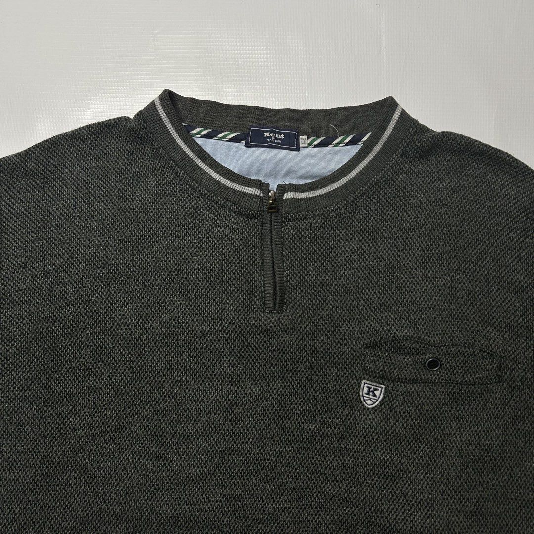Kent Quarterzip (Category: Tshirts & Polo Shirts ) located in Antipolo. Submitted by wvyfrnds (Listing ID 1468223429, Image 2). Description: Kent Quarterzip Size: L Color: Gray Dimensions (Inches): Length: 27.5 Width: 24.5 Color Rate: 9/10 Issues - NONE 395 PLUS SF.