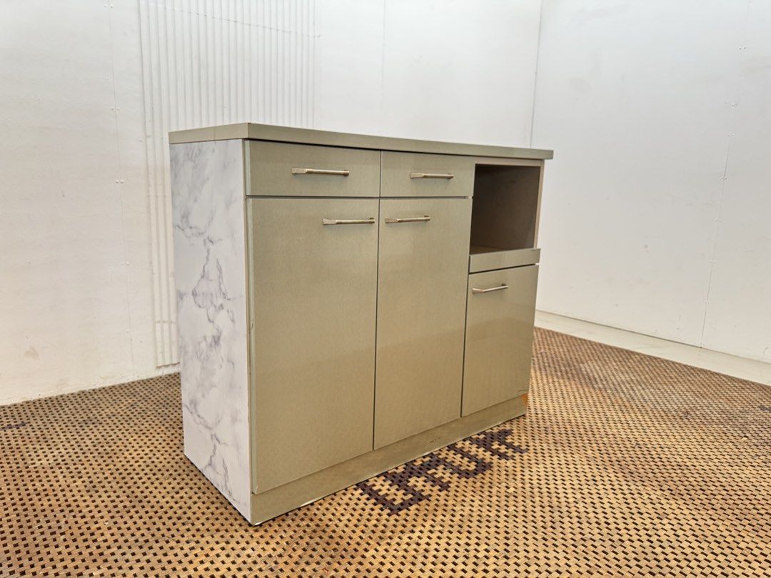 Kitchen counter (Category: Shelves, Cabinets & Racks) located in Quezon City. Submitted by matetdevis13 (Listing ID 1468214949, Image 2). Description: Kitchen Counter with Storage Price: 5,900 L41.5 x W17.5 x H36 In good condition Code MJS22-MJ302.