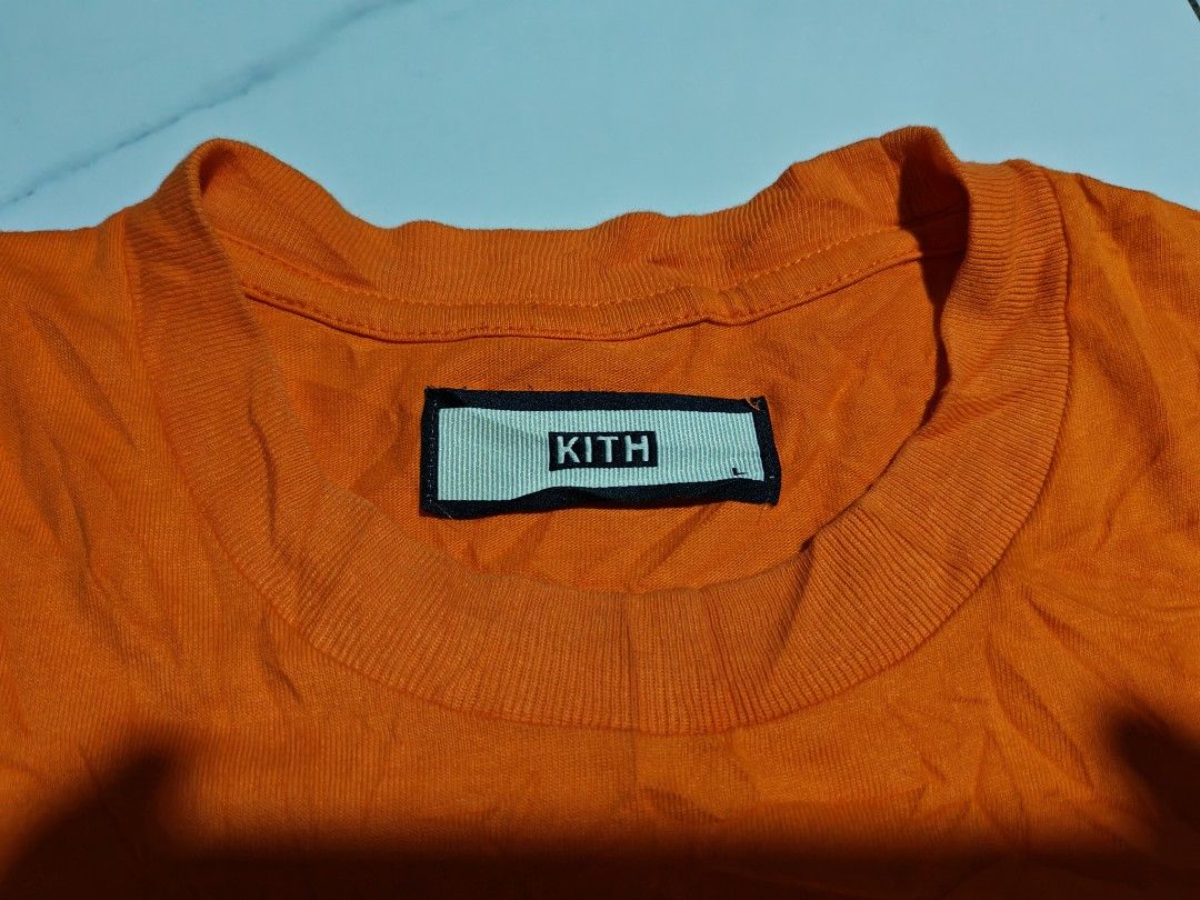 Kith Orange Box Logo Tee Size L (Category: Tshirts & Polo Shirts ) located in Davao. Submitted by thrift2you (Listing ID 1468061384, Image 2). Description: KITH Classic Logo Shirt (Orange) Large on Tag 22 x 27½ Brandnew Condition 🔥 Fresh from Bale Issue : Light Fade lang yung sa Washtag nya pero sa Back klaro naman No Issue Pm Me 📩 📍Davao City.