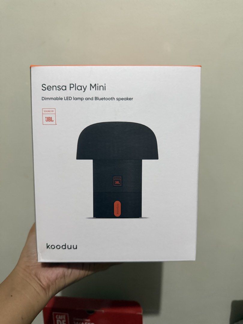 Kooduu Sensa Play Mini Dimmable LED Lamp and Bluetooth Speaker (Category: Soundbars, Speakers & Amplifiers) located in Manila. Submitted by vastfire_dd5a2b (Listing ID 1468267330, Image 1). Description: - Brand new & unopened original packaging - 2-in-1 device: Dimmable LED lamp & Bluetooth speaker - Premium sound quality backed by JBL - Sleek, modern black design with a clean minimalist look - Compact size, ideal for bedside tables or office des