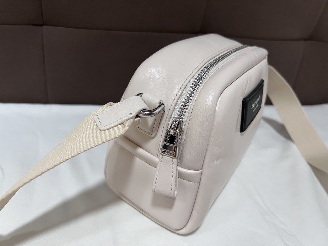 KS Puffed Crossbody Bag (Category: Luxury Bags & Wallets) located in Cabanatuan. Submitted by hellorhea (Listing ID 1468213917, Image 2). Description: In parchment white color.