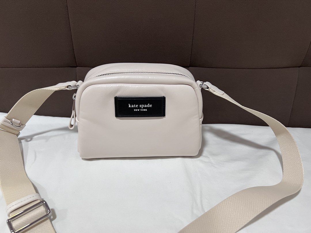 KS Puffed Crossbody Bag (Category: Luxury Bags & Wallets) located in Cabanatuan. Submitted by hellorhea (Listing ID 1468213917, Image 1). Description: In parchment white color.
