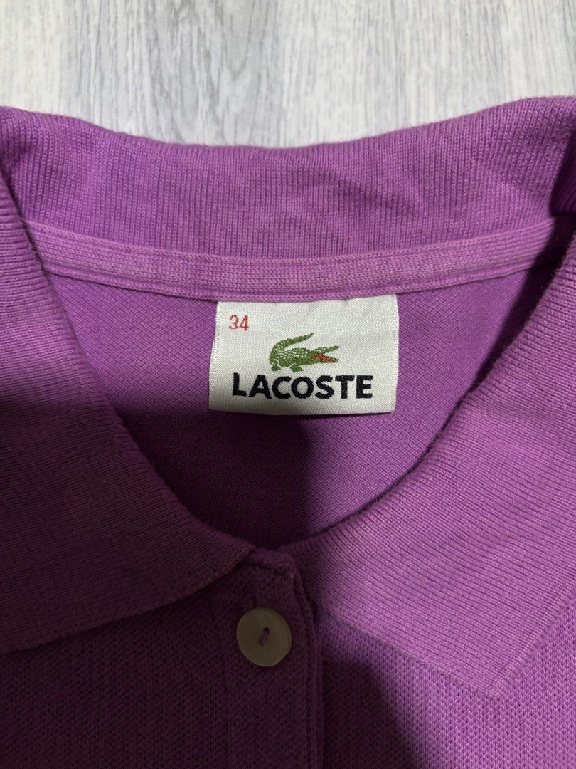 Lacoste (Category: Blouses) located in Dasol. Submitted by keempitoc (Listing ID 1468072846, Image 3). Description: LAC0STE Size 34 XS Womens Excellent condition XS fitting Dimes 14.5x22 9.5 color rate No issue Pangasinan.
