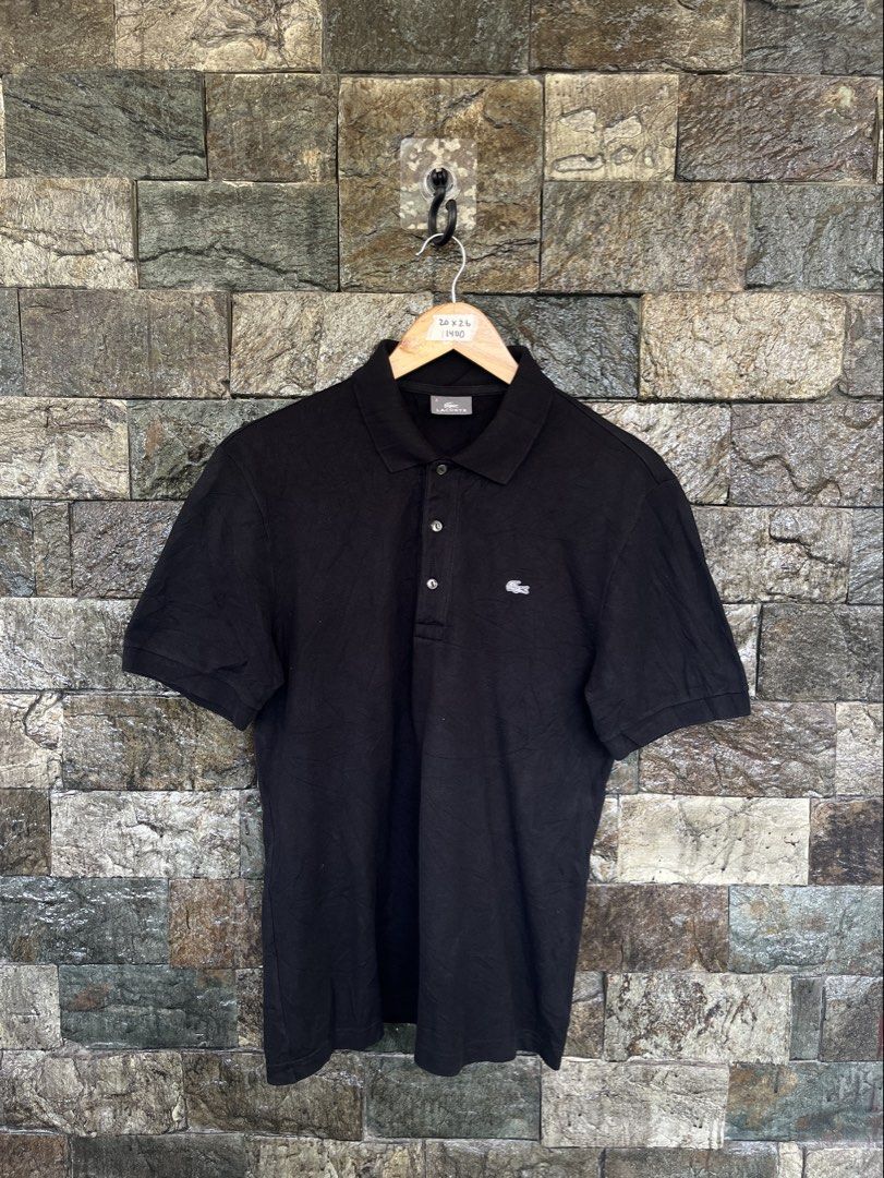 Lacoste All Black Poloshirt (Category: Tshirts & Polo Shirts ) located in Cagayan de Oro. Submitted by curatedheirloomph_ (Listing ID 1468235188, Image 1). Description: 𝘿𝙞𝙢𝙚𝙣𝙨𝙞𝙤𝙣𝙨: 20x26 𝘽𝙚𝙨𝙩 𝙁𝙞𝙩: Medium 𝘾𝙤𝙣𝙙𝙞𝙩𝙞𝙤𝙣 & 𝘾𝙤𝙡𝙤𝙧 𝙍𝙖𝙩𝙚: Excellent (9.5/10) 𝙄𝙨𝙨𝙪𝙚: N/A 𝘼𝙪𝙩𝙝𝙚𝙣𝙩𝙞𝙘𝙞𝙩𝙮 𝘿𝙚𝙘𝙡𝙖𝙧𝙖𝙩𝙞𝙤𝙣: Authentic.