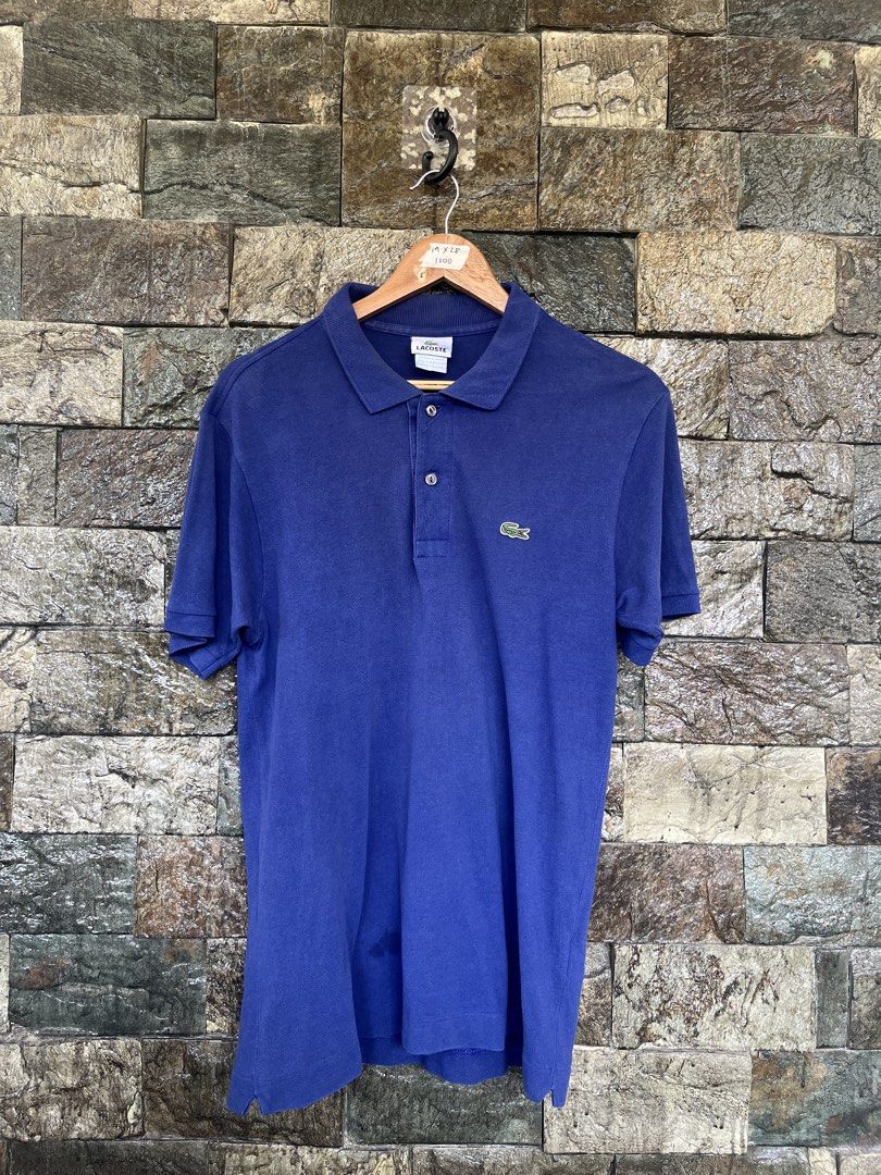 Lacoste Blue Poloshirt (Category: Tshirts & Polo Shirts ) located in Cagayan de Oro. Submitted by curatedheirloomph_ (Listing ID 1468101098, Image 1). Description: 𝘿𝙞𝙢𝙚𝙣𝙨𝙞𝙤𝙣𝙨: 19x28 𝘽𝙚𝙨𝙩 𝙁𝙞𝙩: Medium - Large 𝘾𝙤𝙣𝙙𝙞𝙩𝙞𝙤𝙣 & 𝘾𝙤𝙡𝙤𝙧 𝙍𝙖𝙩𝙚: Excellent (9.5/10) 𝙄𝙨𝙨𝙪𝙚: Minimal signs of usage 𝘼𝙪𝙩𝙝𝙚𝙣𝙩𝙞𝙘𝙞𝙩𝙮 𝘿𝙚𝙘𝙡𝙖𝙧𝙖𝙩𝙞𝙤𝙣: Authentic.