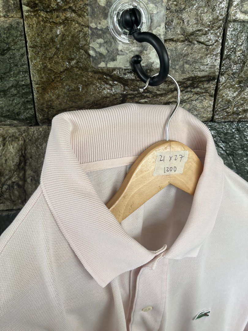 Lacoste Cream Poloshirt (Category: Tshirts & Polo Shirts ) located in Cagayan de Oro. Submitted by curatedheirloomph_ (Listing ID 1468228882, Image 3). Description: 𝘿𝙞𝙢𝙚𝙣𝙨𝙞𝙤𝙣𝙨: 21x27 𝘽𝙚𝙨𝙩 𝙁𝙞𝙩: Medium - Large 𝘾𝙤𝙣𝙙𝙞𝙩𝙞𝙤𝙣 & 𝘾𝙤𝙡𝙤𝙧 𝙍𝙖𝙩𝙚: Excellent (9.5/10) 𝙄𝙨𝙨𝙪𝙚: Needs wash, cut wash tag 𝘼𝙪𝙩𝙝𝙚𝙣𝙩𝙞𝙘𝙞𝙩𝙮 𝘿𝙚𝙘𝙡𝙖𝙧𝙖𝙩𝙞𝙤𝙣: Authentic.
