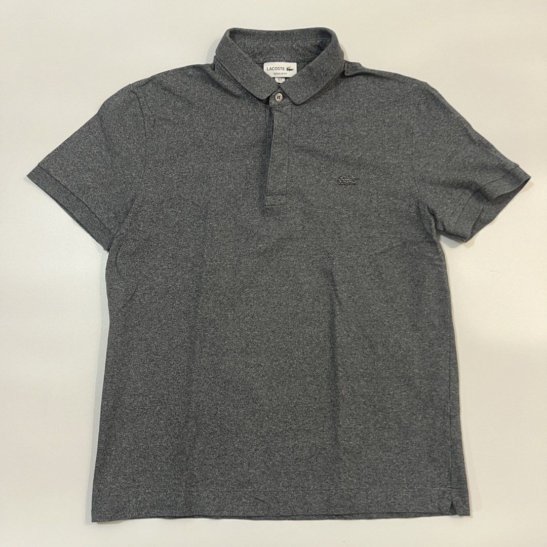 Lacoste Grey (Category: Tshirts & Polo Shirts ) located in Cebu City. Submitted by ubecthrift (Listing ID 1468103425, Image 3). Description: Medium on tag 19.5 width 25.5 length No flaws Excellent condition Authentic 💯.