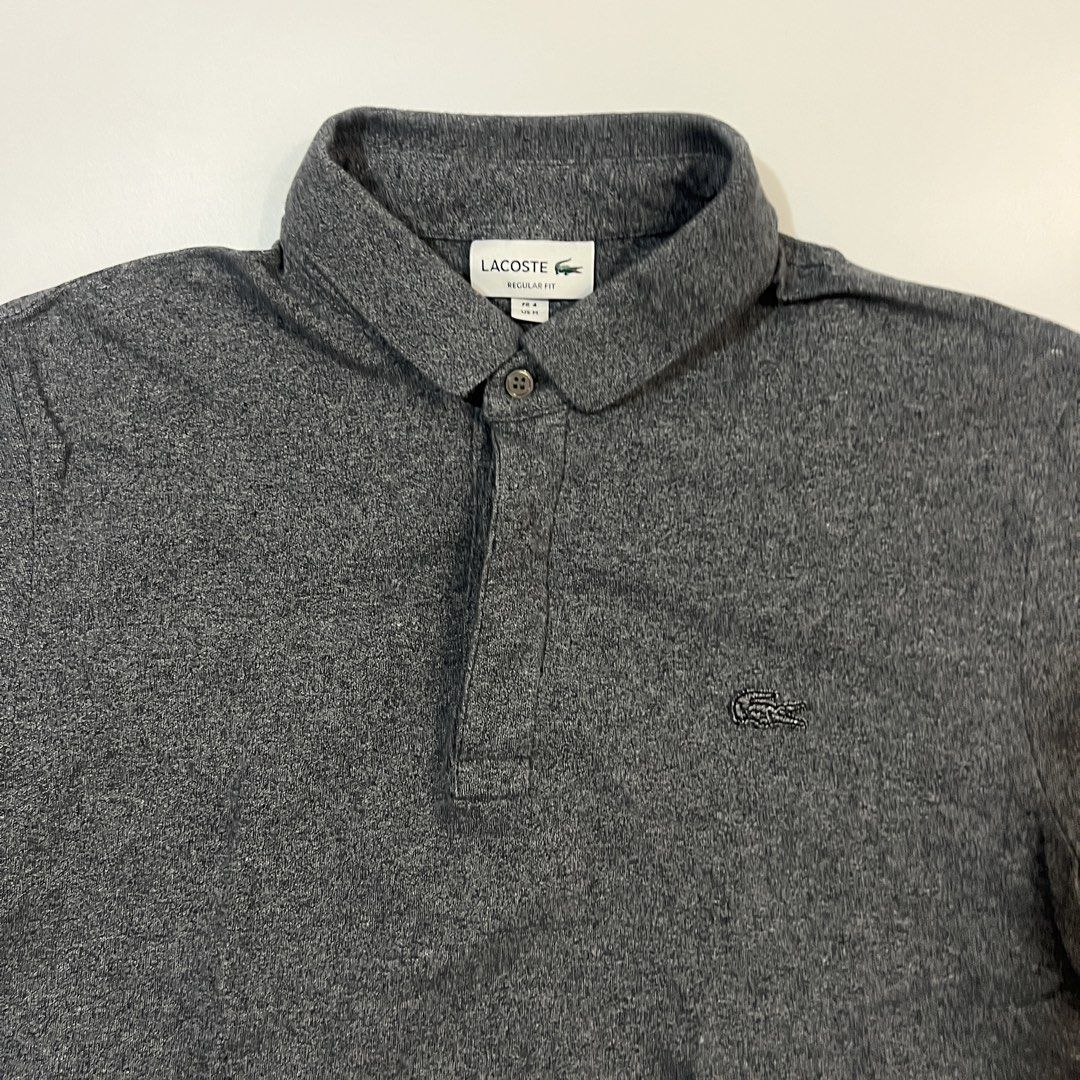 Lacoste Grey (Category: Tshirts & Polo Shirts ) located in Cebu City. Submitted by ubecthrift (Listing ID 1468103425, Image 1). Description: Medium on tag 19.5 width 25.5 length No flaws Excellent condition Authentic 💯.