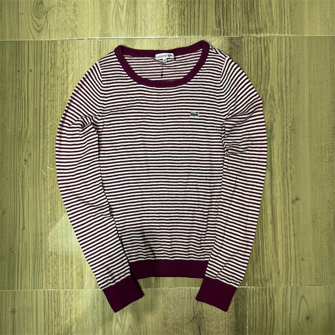 LACOSTE longsleeves (Category: Luxury Apparel) located in Bulacan. Submitted by letsfindukaywithme (Listing ID 1468093596, Image 1). Description: Lacoste longsleeves Size36 Fits small Cotton strechable Brandnew condition No issue +sf payment first Ship via J&T.