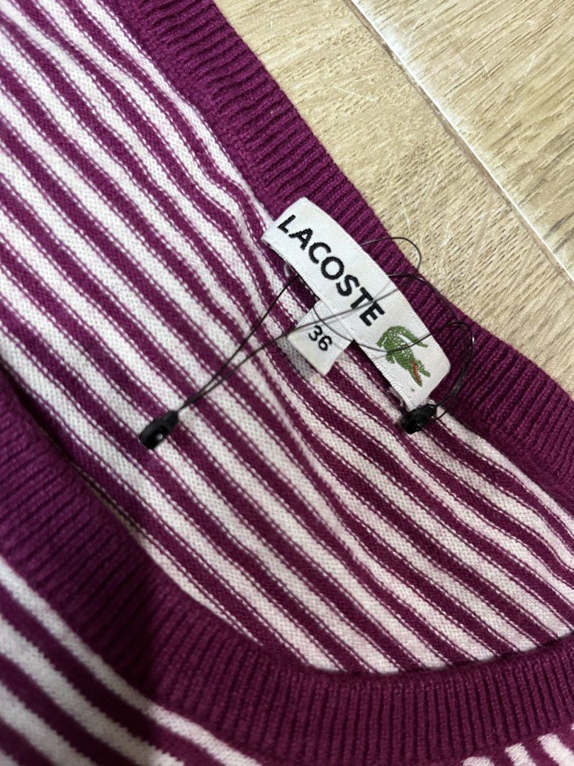 LACOSTE longsleeves (Category: Luxury Apparel) located in Bulacan. Submitted by letsfindukaywithme (Listing ID 1468093596, Image 3). Description: Lacoste longsleeves Size36 Fits small Cotton strechable Brandnew condition No issue +sf payment first Ship via J&T.