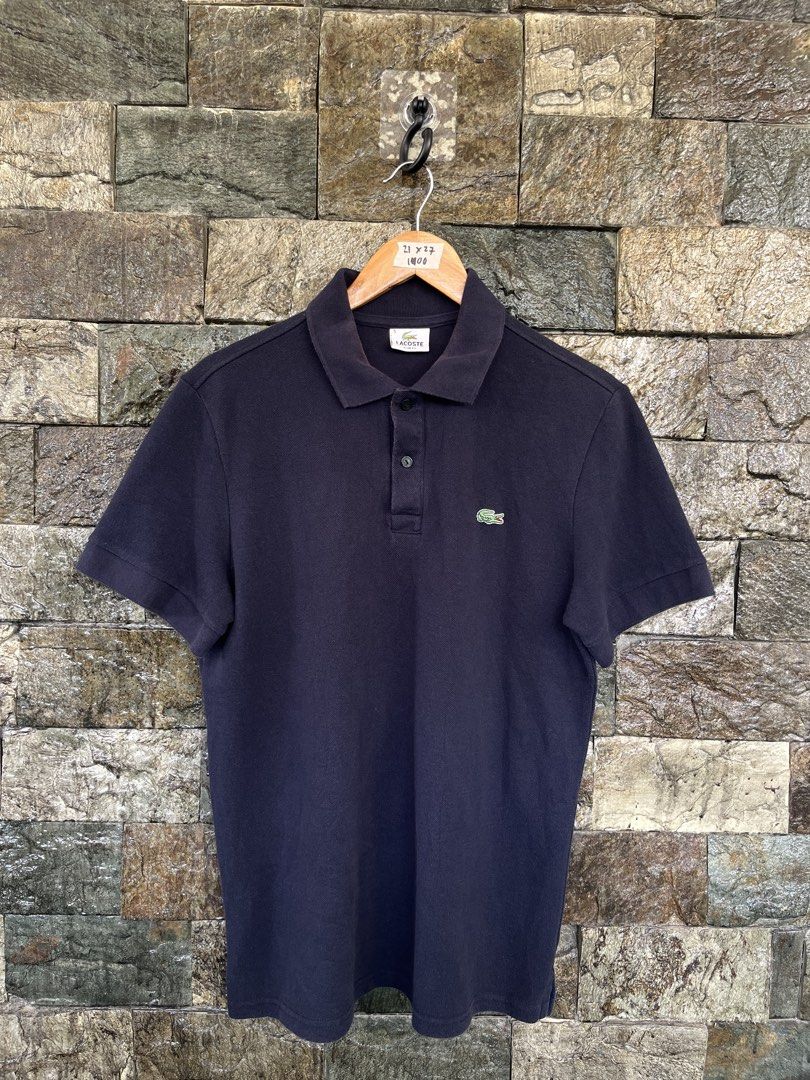 Lacoste Navy Blue Poloshirt Large (Category: Tshirts & Polo Shirts ) located in Cagayan de Oro. Submitted by curatedheirloomph_ (Listing ID 1468223737, Image 1). Description: 𝘿𝙞𝙢𝙚𝙣𝙨𝙞𝙤𝙣𝙨: 21x27 𝘽𝙚𝙨𝙩 𝙁𝙞𝙩: Large 𝘾𝙤𝙣𝙙𝙞𝙩𝙞𝙤𝙣 & 𝘾𝙤𝙡𝙤𝙧 𝙍𝙖𝙩𝙚: Excellent (9.5/10) 𝙄𝙨𝙨𝙪𝙚: Minimal lints 𝘼𝙪𝙩𝙝𝙚𝙣𝙩𝙞𝙘𝙞𝙩𝙮 𝘿𝙚𝙘𝙡𝙖𝙧𝙖𝙩𝙞𝙤𝙣: Authentic.