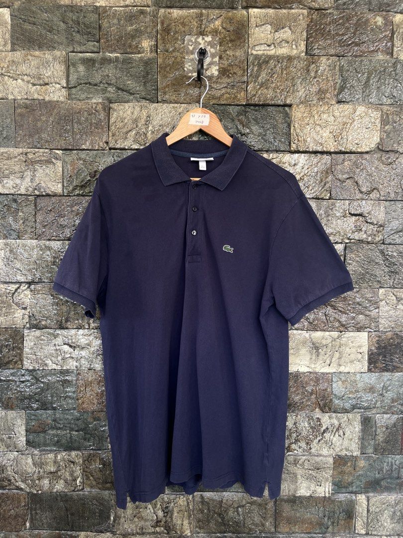 Lacoste Navy Blue Poloshirt XL (Category: Tshirts & Polo Shirts ) located in Cagayan de Oro. Submitted by curatedheirloomph_ (Listing ID 1468223457, Image 1). Description: 𝘿𝙞𝙢𝙚𝙣𝙨𝙞𝙤𝙣𝙨: 23x30 𝘽𝙚𝙨𝙩 𝙁𝙞𝙩: Large - XL 𝘾𝙤𝙣𝙙𝙞𝙩𝙞𝙤𝙣 & 𝘾𝙤𝙡𝙤𝙧 𝙍𝙖𝙩𝙚: Excellent (9.5/10) 𝙄𝙨𝙨𝙪𝙚: Minimal lints 𝘼𝙪𝙩𝙝𝙚𝙣𝙩𝙞𝙘𝙞𝙩𝙮 𝘿𝙚𝙘𝙡𝙖𝙧𝙖𝙩𝙞𝙤𝙣: Authentic.