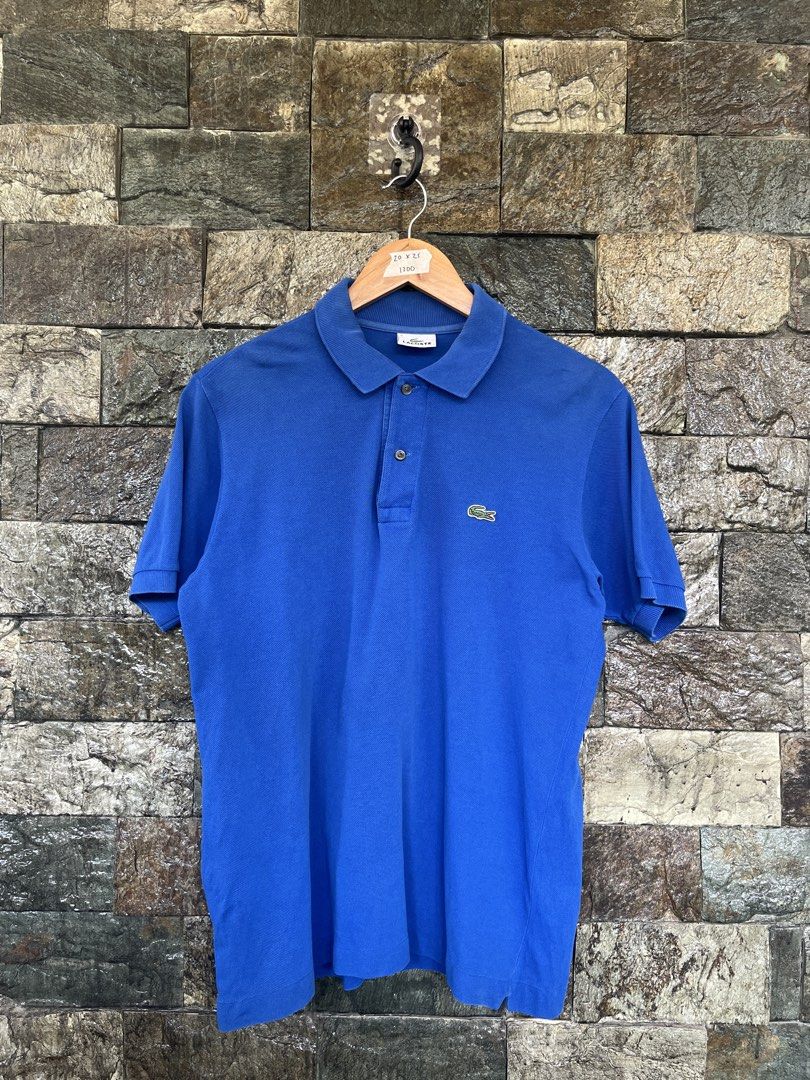 Lacoste Royal Blue Poloshirt (Category: Tshirts & Polo Shirts ) located in Cagayan de Oro. Submitted by curatedheirloomph_ (Listing ID 1468101290, Image 1). Description: 𝘿𝙞𝙢𝙚𝙣𝙨𝙞𝙤𝙣𝙨: 20x25 𝘽𝙚𝙨𝙩 𝙁𝙞𝙩: Small - Medium 𝘾𝙤𝙣𝙙𝙞𝙩𝙞𝙤𝙣 & 𝘾𝙤𝙡𝙤𝙧 𝙍𝙖𝙩𝙚: Excellent (9.5/10) 𝙄𝙨𝙨𝙪𝙚: Minimal signs of usage 𝘼𝙪𝙩𝙝𝙚𝙣𝙩𝙞𝙘𝙞𝙩𝙮 𝘿𝙚𝙘𝙡𝙖𝙧𝙖𝙩𝙞𝙤𝙣: Authentic.