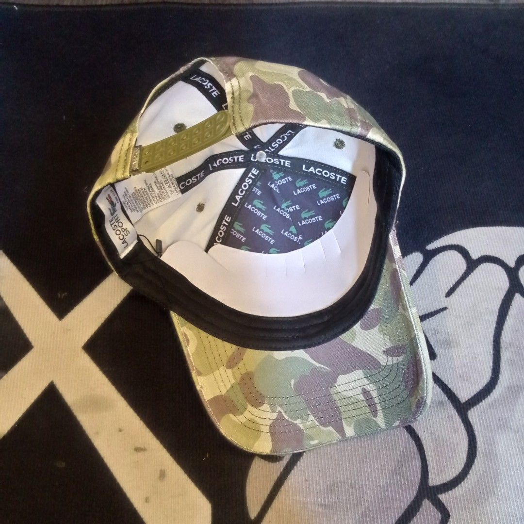 Lacoste Sport Camo Cap (Category: Caps & Hats) located in Manila. Submitted by pablopresk0. (Listing ID 1468169864, Image 3). Description: FS!🐊 PREMIUM QUALITY✅🧢 MANILA LOCATION📍 PM IF INTERESTED📩 .