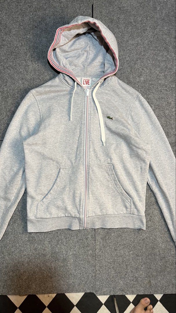 Lacoste Zip up Hoodie (Category: Coats, Jackets and Outerwear) located in Puerto Princesa. Submitted by jmanza13 (Listing ID 1468238410, Image 1). Description: lacoste Zip up Hoodie Excellent Condition 21x26.