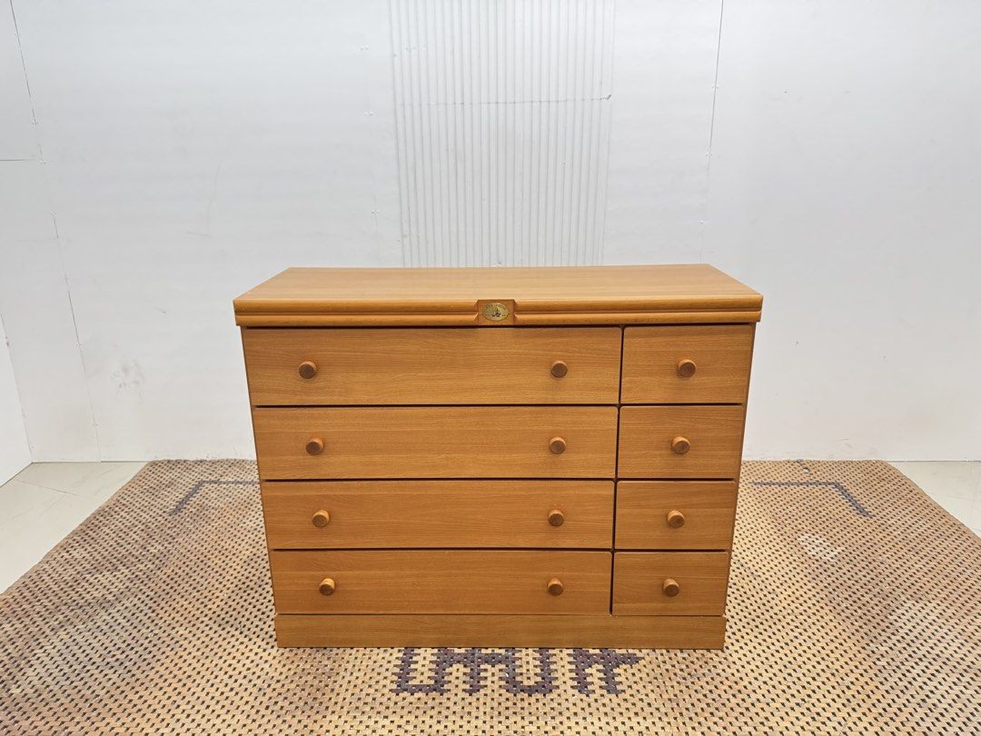 Lateral Cabinet (Category: Shelves, Cabinets & Racks) located in Quezon City. Submitted by matetdevis13 (Listing ID 1468085745, Image 1). Description: Wooden 8-Tier Chest of Drawers Price: 5,900 L46 x W17.5 x H37 In good condition Code MJS25-RB10.