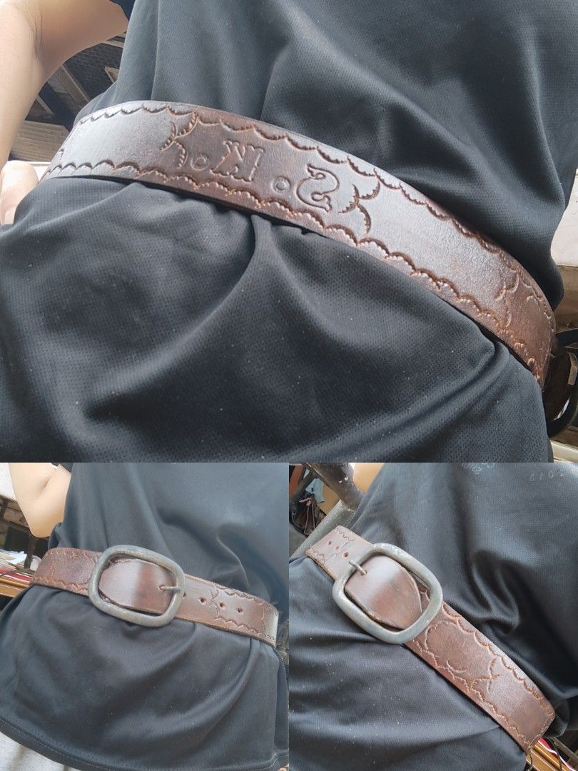 Leather belts (Category: Belts) located in Cainta. Submitted by allauthenticbymj (Listing ID 1468146471, Image 1). Description: brand: SoKo (unisex) vintage type leather belt WL 31.5"/Width 1.5" price:550 Pending (LBC cop) Ready for pick up since Sept.28 buyer,seen mode/not responding on sellers messages posted but waiting for LBC to return the item ** Black brown belt WL up to 29"/Width 1inch Price:350 *** black belt WL up to 34" widrh 1inch pri
