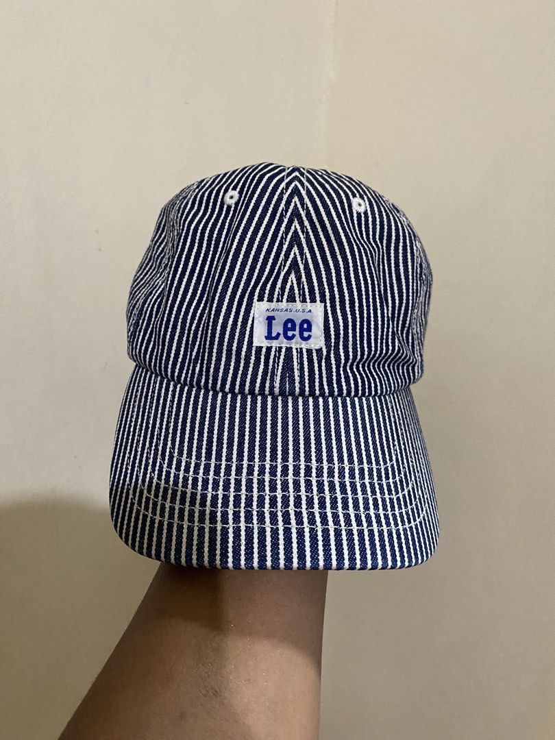 Lee (Kansas U.S.A.)Hickory Stripe Adjustable Cap (Category: Caps & Hats) located in Davao. Submitted by VapenDrip (Listing ID 1468223870, Image 1). Description: Lee (Kansas U.S.A.)Hickory Stripe Adjustable Cap One Size Fits Most Good as new condition 800+sf.