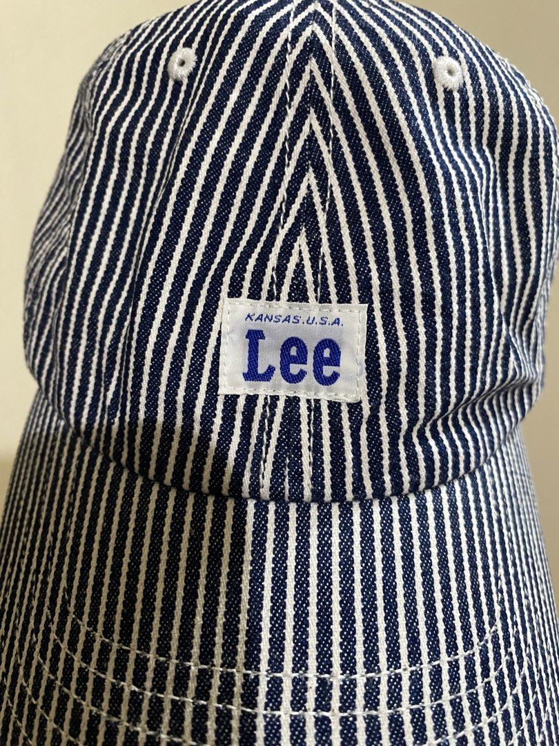 Lee (Kansas U.S.A.)Hickory Stripe Adjustable Cap (Category: Caps & Hats) located in Davao. Submitted by VapenDrip (Listing ID 1468223870, Image 3). Description: Lee (Kansas U.S.A.)Hickory Stripe Adjustable Cap One Size Fits Most Good as new condition 800+sf.