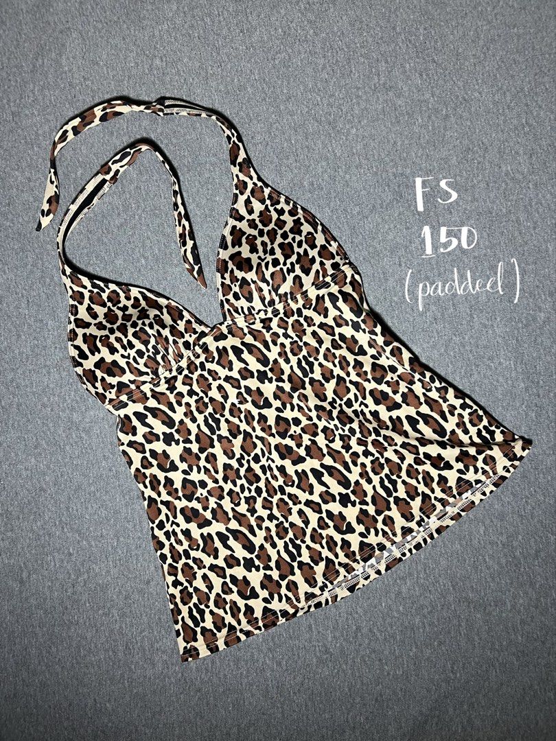 Leopard print halter tankini padded top (Category: Bikinis & Swimsuits) located in Las Pinas. Submitted by jilanah (Listing ID 1468201051, Image 1). Description: .