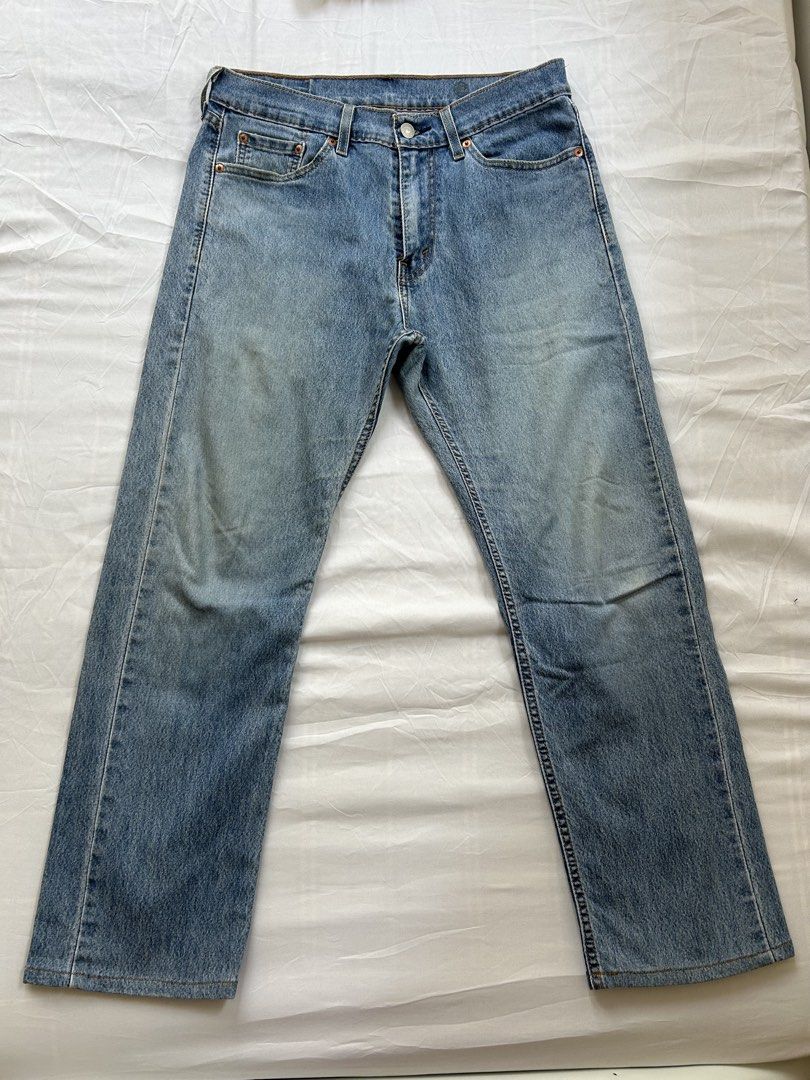 Levi's 505 Straight Leg Jeans W30 L32 (Category: Jeans) located in Davao. Submitted by ichigobosshater (Listing ID 1468190877, Image 3). Description: Levi's 505 Size: W30 L32 overall condition 8/10 length altered na sya (seen in picture) price: 2500 location: davao .