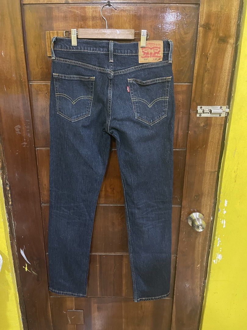 Levi’s 514 Jeans (Category: Jeans) located in Marikina City. Submitted by greatfindsmnlph (Listing ID 1468064154, Image 2). Description: Le vi’s 514 Jeans Price: 750 Size: Small Waistline: 28 Length: 41 Hemline: 7 Color: Dark Blue Color Rate: 10/10 Condition: 10/10 almost new Very nice in actual.