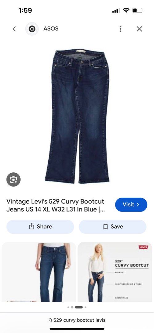 Levi’s 529 Curvy Bootcut Pants in size 28 (Category: Jeans) located in Santiago. Submitted by sonielyn (Listing ID 1468105210, Image 2). Description: removed tags only! size 28 .