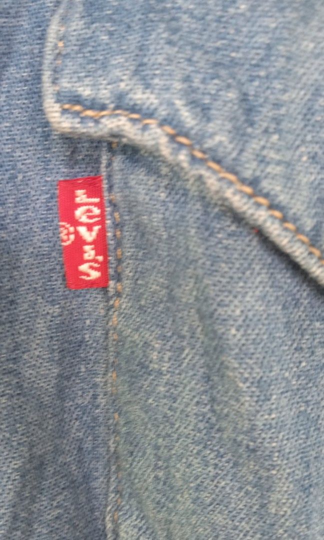 Levi's denim long sleeve (Category: Other Bottoms) located in Davao. Submitted by lee_ly (Listing ID 1468080673, Image 3). Description: form UKAY SOURCE lightly used but still in very good condition size:small dimes :18*24.