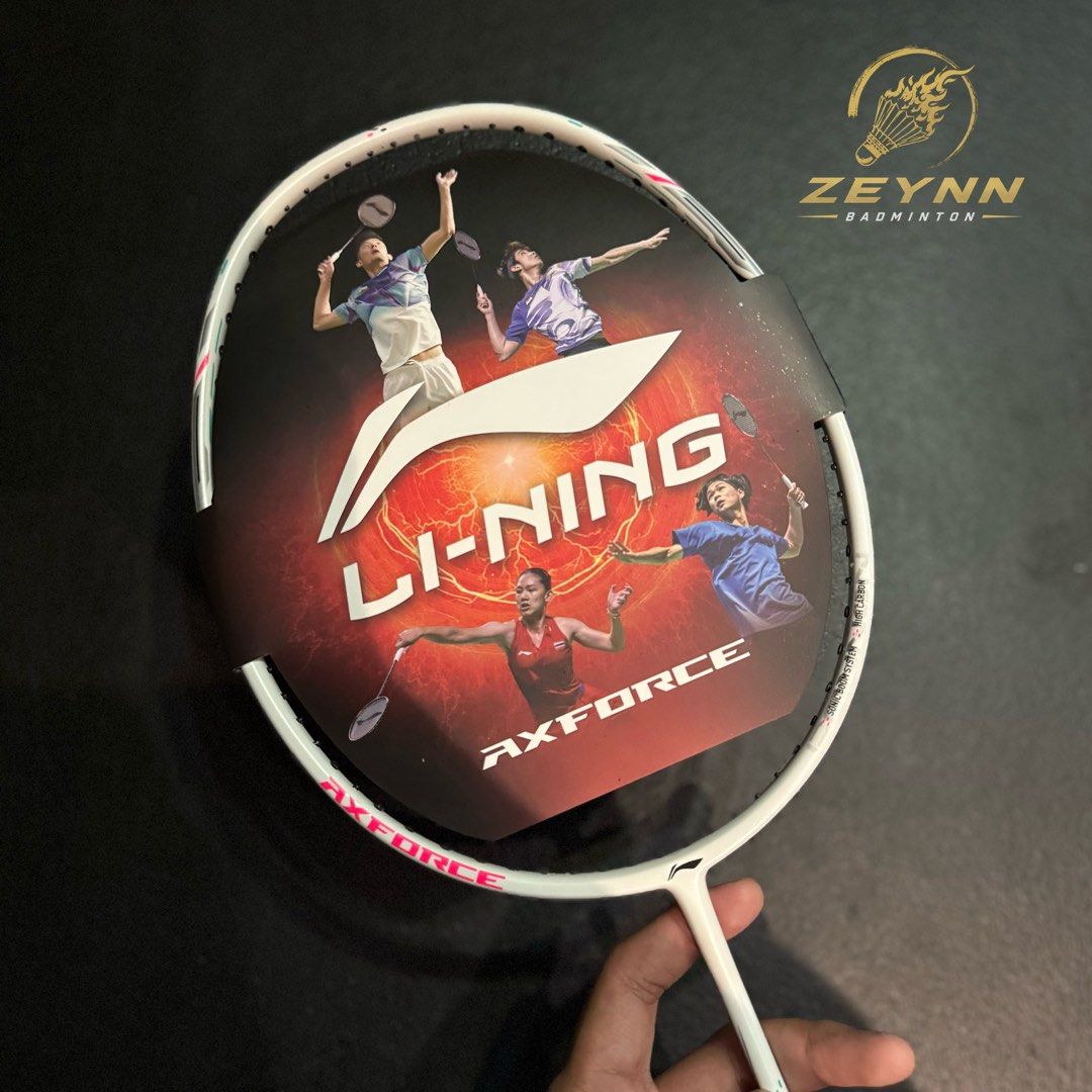 Li Ning Axforce Cannon ( White ) - Authentic / Original (Category: Racket and Ball Sports) located in Las Pinas. Submitted by lvespinaa (Listing ID 1468138949, Image 2). Description: ‼️AVAILABLE ONHAND : LI NING AXFORCE CANNON WHITE‼️ Featuring a clean white colorway with a simple and classy look! 🤍 Perfect for players who want a racket that looks good on court while delivering power for attacking shots and smashes. 💥 🏸 Li Ning Axforce Cannon 