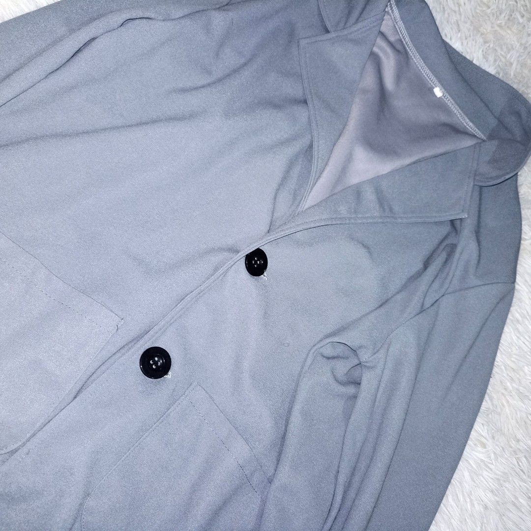 Light Blue Blazer (Category: Coats, Jackets and Outerwear) located in Manila. Submitted by goldenmountain.e4137d (Listing ID 1468184021, Image 2). Description: Light weight. Still in good condition. Used Twice. Buttons are still complete. Large to Extra Large.