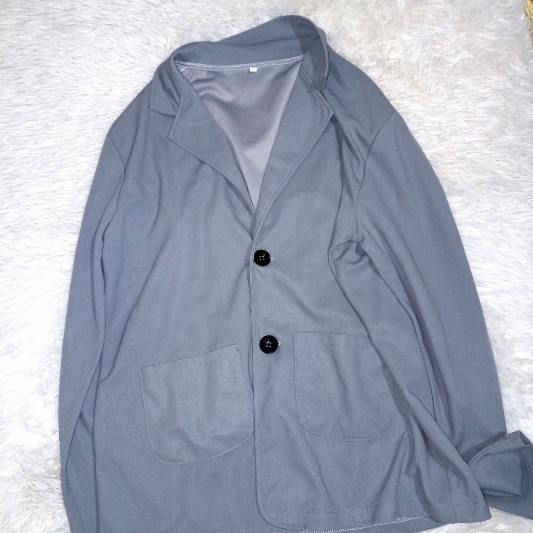Light Blue Blazer (Category: Coats, Jackets and Outerwear) located in Manila. Submitted by goldenmountain.e4137d (Listing ID 1468184021, Image 1). Description: Light weight. Still in good condition. Used Twice. Buttons are still complete. Large to Extra Large.