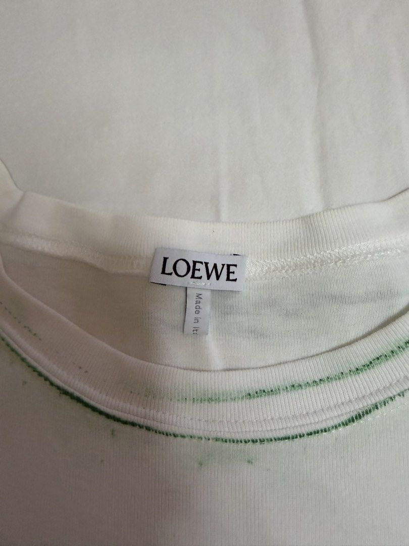 Loewe Aragram Shirt (Category: Luxury Apparel) located in Pasig City. Submitted by chamoisee (Listing ID 1468088039, Image 3). Description: Loewe Aragram Shirt small on tag 19.5”x26” In good condition one washable stain .