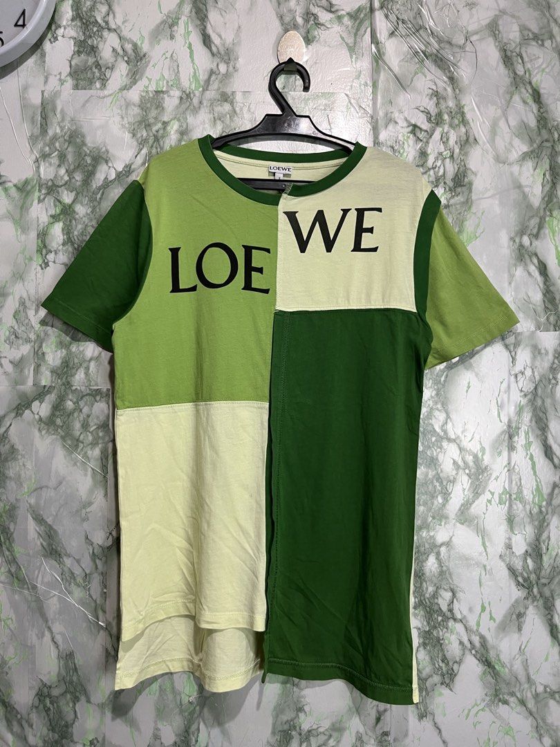 LOEWE T-shirt (Category: Luxury Apparel) located in Bulacan. Submitted by letsfindukaywithme (Listing ID 1468060334, Image 2). Description: Loewe Patchwork logo T-shirt Small on tag 18x27" Fits up to Medium Like new No issue +sf payment first Ship via J&T .