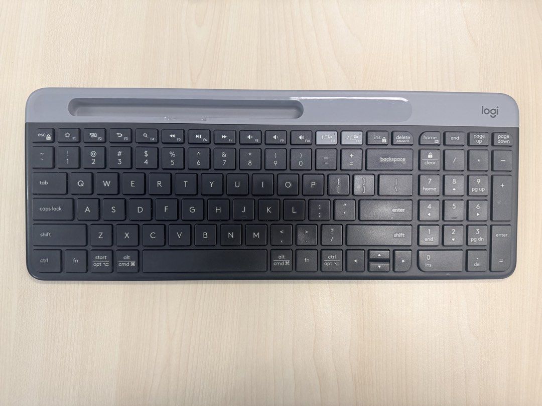 Logitech K580 Slim Wireless Keyboard (Category: Computer Keyboard) located in Pasig City. Submitted by vdejesus (Listing ID 1468074542, Image 1). Description: ⌨️ Logitech K580 Slim Multi-Device Wireless Keyboard (Graphite Gray) With FREE laptop stand. 📦 What’s Included: 1x Logitech K580 Wireless Keyboard (Graphite Gray) 1x USB Wireless Dongle Receiver ✨ Condition: Preloved / Great Condition: 100% fully functional with all keys responsive, clean 