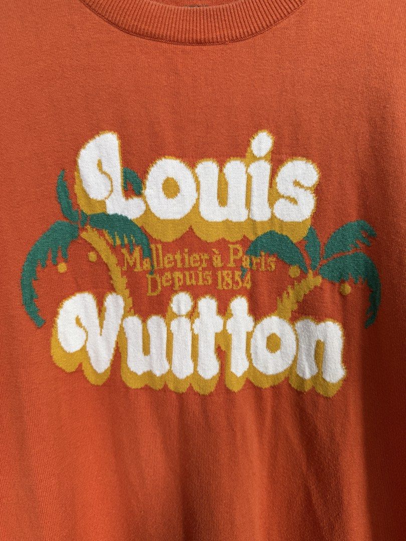 LOUIS VUITTON knitted shirt (Category: Tshirts & Polo Shirts ) located in Manolo Fortich. Submitted by thriftacktoe34 (Listing ID 1468127150, Image 2). Description: Very good condi Color rate 9/10 Size Small Dimes W19 x L24 Issue: missing necktag minimal signs of usage like fine lints sa may back part FREE shipping fee.