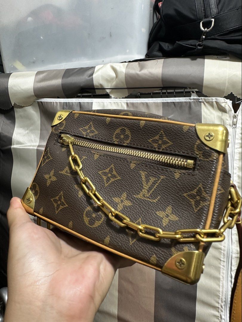 Louis Vuitton LV RARE MINI SOFT TRUNK Monogram Legacy Brown (Category: Luxury Bags & Wallets) located in Baguio. Submitted by saleztalk2600 (Listing ID 1468184079, Image 2). Description: Louis Vuitton LV RARE MINI SOFT TRUNK Monogram Legacy Brown Very good condition 30k pesos negotiable .