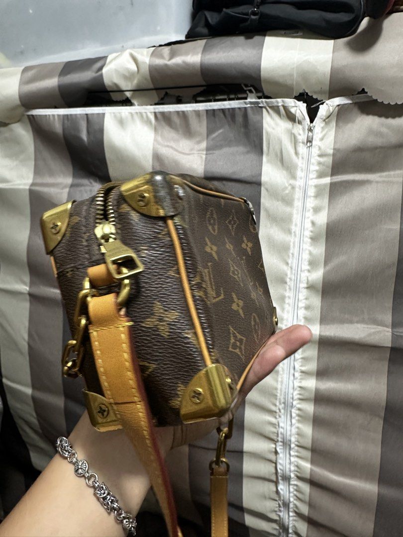 Louis Vuitton LV RARE MINI SOFT TRUNK Monogram Legacy Brown (Category: Luxury Bags & Wallets) located in Baguio. Submitted by saleztalk2600 (Listing ID 1468184079, Image 3). Description: Louis Vuitton LV RARE MINI SOFT TRUNK Monogram Legacy Brown Very good condition 30k pesos negotiable .