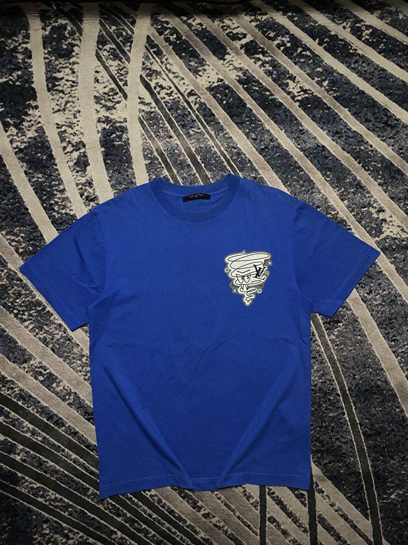 Louis Vuitton Tornado Shirt (Category: Tshirts & Polo Shirts ) located in Goa. Submitted by _rawgallery (Listing ID 1468126857, Image 1). Description: size on tag : m width : 20.5 length : 27.5.