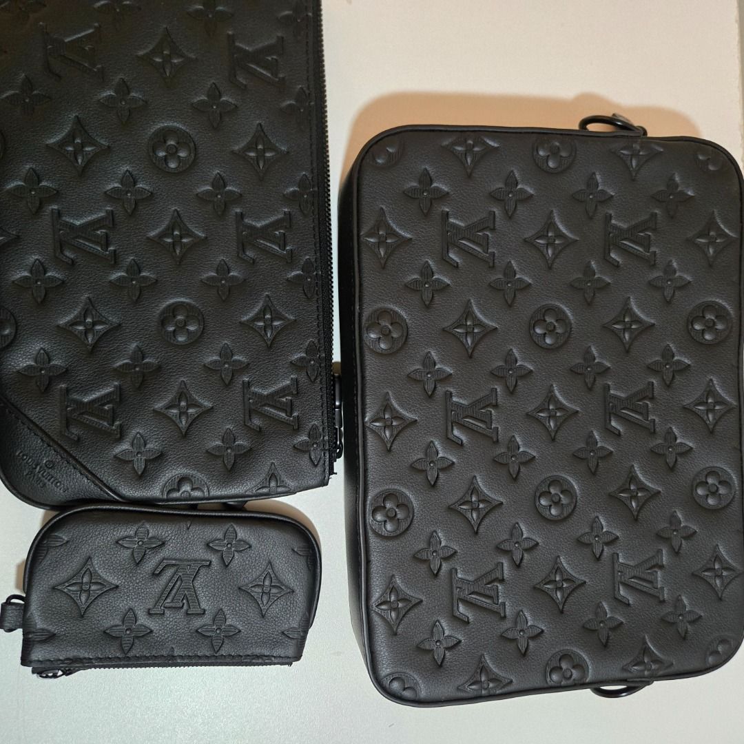 Louis Vuitton Trio Messenger Monogram Shadow (Category: Luxury Bags & Wallets) located in Muntinlupa City. Submitted by luxor.alt123158 (Listing ID 1468233363, Image 3). Description: -Used once, like new condition -With dustbag only -Open for meetup, delivery .